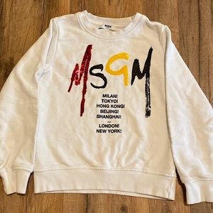 MSGM Kids Logo Embellished Sweatshirt